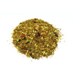 Badlands Marvel Rooibos Tea Red and Green Rooibos Tea from Cedarburg Province in South Africa with Freeze Dried Blueberry Pieces and Dried Tropical Fruit.