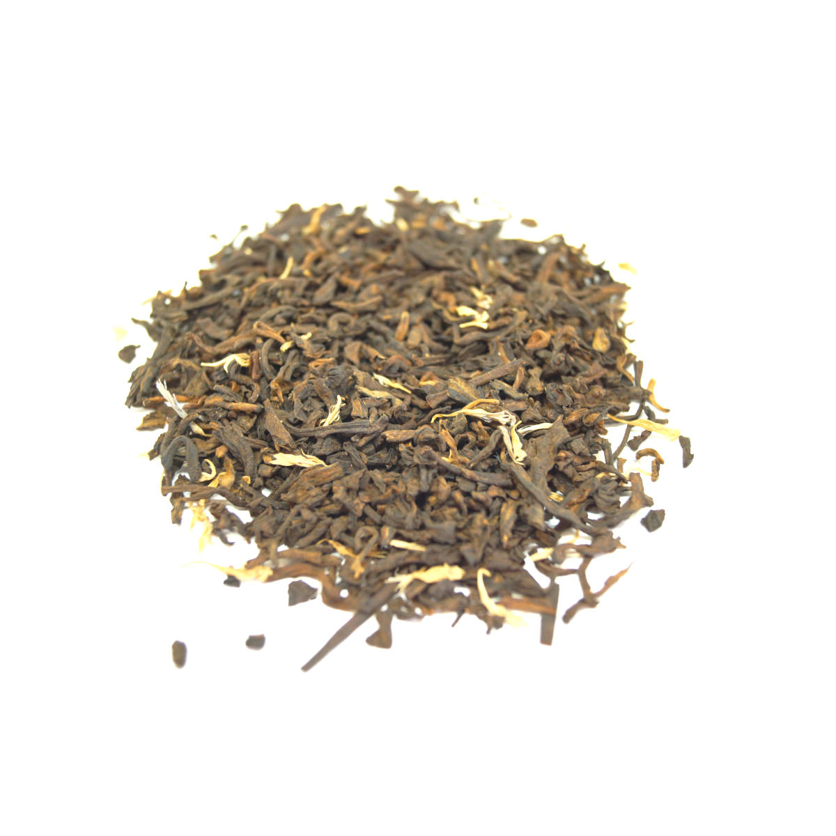 Peach-luscious Pu-erh Dark Tea Cultured and Fermented with Pieces and Peach and Blueberry