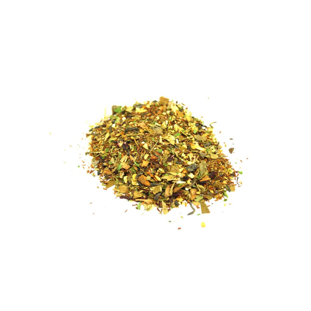 Healthy Heart Green Tea Steep Me Heart Health Blend made with Chinese Green Tea and Caffeine Free African Rooibos combined to maintain a healthy ticker.