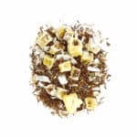 Pineapple Upside Down Cake Rooibos Red Rooibos with two types of Pineapple - Freeze Dried and Dried. with Vanilla Essential oil and large flakes of Coconut. 
